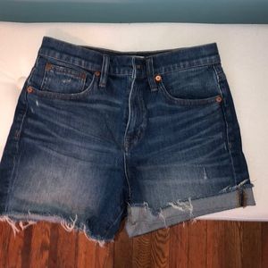 Madewell High Rise Denim Shorts